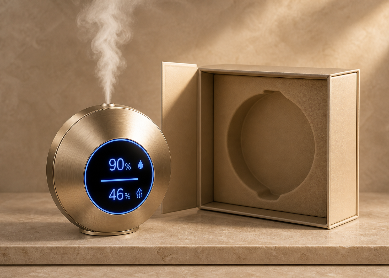 Customized ATMOSELLE electronic aroma diffuser gift packaging